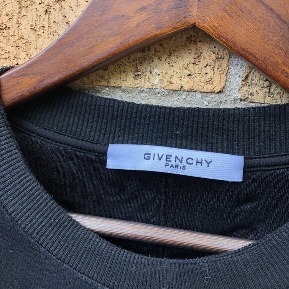 Givenchy Distressed Logo Sweatshirt Small Black - Picture 6 of 9
